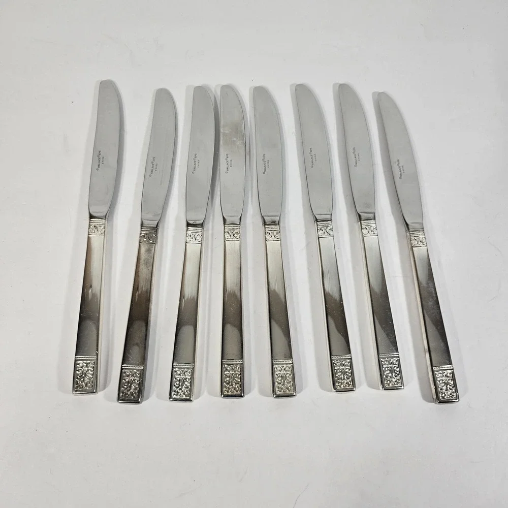Lot Of 8 Wallace Eps Knives Stainless Steel